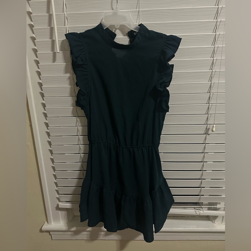 fab'rik Teal Elegant Dress